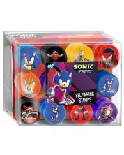 Set de ștampile pentru copii Totum - Sonic, 12 piese -1