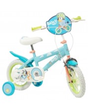 Bicicletă pentru copii cu roți ajutătoare Toimsa - Bluey, 12'', albastru