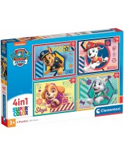 Puzzle pentru copii Clementoni 4 în 1 - Paw Patrol