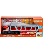 Jucarie Mattel - Camion autotransportator Fire Rescue Hauler -1