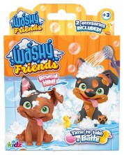 Joaca de copii Kidz World Washy Friends - Cățeluș de baie cu noroi, Corgi