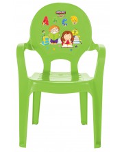 Scaun pentru copii Pilsan - Verde, cu litere -1