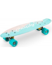 Skateboard pentru copii Qkids - Galaxy, pene roz -1