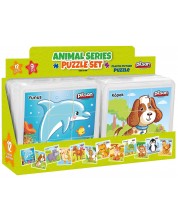 Puzzle pentru copii Pilsan - Animale, 9 piese, asortiment -1