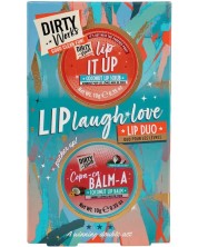 Dirty Works Set cadou Lip laugh love, 2 piese -1