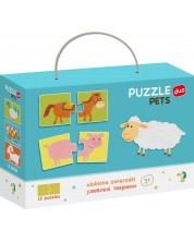 Puzzle educativ pentru copii Dodo Duo - Animalele la sat -1