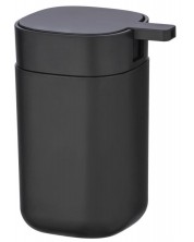 Dozator de săpun lichid Wenko - Davos, 9,8 x 13 x 7,8 cm, fără BPA, negru mat -1