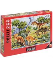 Puzzle Anatolian din 260 de piese - Valea dinozaurilor I, Howard Robinson -1