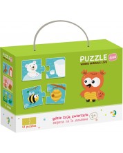 Puzzle educativ pentru copii Dodo Duo - Unde traiesc animalele? -1