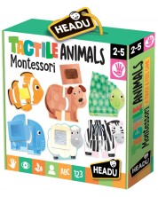 Set educativ Headu Montessori - Atinge si cunoaste animalele -1