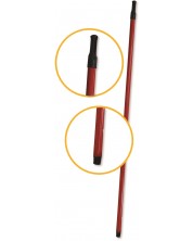 Mâner pentru mop Anna - Roșu, 110 x 2 x 2 cm, metal cu acoperire din plastic -1