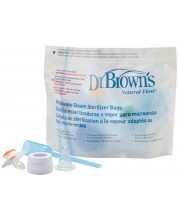 Pungi de sterilizare cu abur pentru microunde Dr. Brown's, 5 bucăți