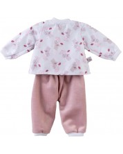 Haine pentru papausa Asi - Pijama roz cu elefanti, 43 cm -1