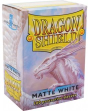 Dragon Shield Standard Sleeves - alb, mat (100 buc.) -1