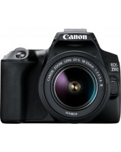 Aparat foto DSLR Canon - EOS 250D, EF-S 18-55mm, negru