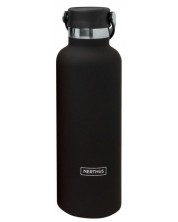 Nerthus Thermal Bottle - Negru, cu mâner, 750 ml