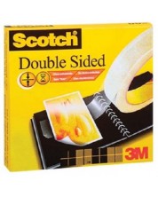 Banda dublu adeziva Scotch - Transparent, 12.7 mm x 22.8 m  -1