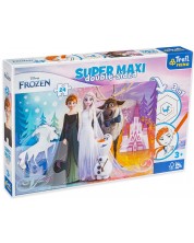 Puzzle cu două fețe Trefl 24 maxi piese - Frozen