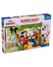 Puzzle cu două fețe Trefl din 24 de maxi piese - Mickey Mouse și prietenii