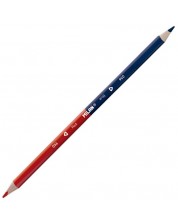 Creion bicolor Milan - Bicolour, rosu si albastru -1