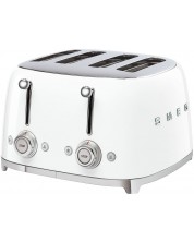 Toaster dublu Smeg - TSF03WHEU, 2000W, 6 trepte, alb