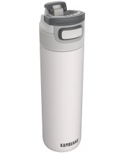 Sticlă de apă cu perete dublu Kambukka Elton Insulated - Snapclean, 600 ml, Chalk White -1