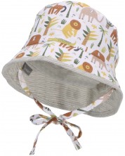 Pălărie de vară reversibilă pentru copii cu protecție UV 50+ Sterntaler - Jungle, 49 cm, 12-18 luni
