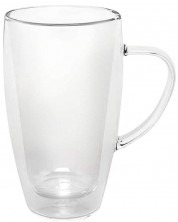 Căni din sticlă cu perete dublu și mâner Bredemeijer - 2 bucăți, 320 ml -1