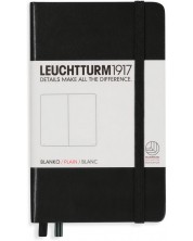 Agenda de buzunar Leuchtturm1917 - A6, pagini albe, Black -1