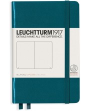 Caiet de buzunar Leuchtturm1917 - A6, foi albe, Pacific Green -1