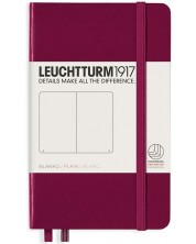 Caiet de buzunar Leuchtturm1917 - A6, foi albe, Port Red