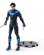 Figurina de actiune The Noble Collection DC Comics: Batman - Nightwing (Bendyfigs), 19 cm	