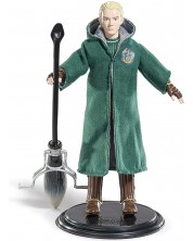 Figurină de acțiune The Noble Collection Movies: Harry Potter - Draco Malfoy (Quidditch) (Bendyfig), 19 cm -1