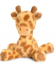 Jucarie ecologica de plus Keel Toys - Girafa asezata, 17 cm -1