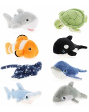 Jucărie de pluș ecologică Keel Toys Keeleco - Sea World, 12 cm, asortiment -1