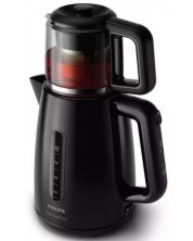 Fierbător electric Ceainic Philips - HD7301/00, 1700W, 1.9 l, negru - imagine 1