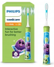 Periuță de dinți electrică Philips - HX6352/11, 2 capete, verde