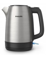 Fierbător electric Philips - HD9350/90, 2200W, 1,7 l, gri -1