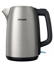 Fierbător electric Philips - HD9351, 2200W, 1.7 l, gri -1