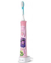 Periuță de dinți electrică Philips Sonicare - For Kids, HX6352/42, 2 rezerve, roz -1