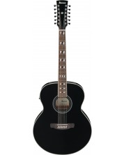 Chitară electro-acustică Ibanez - Artwood, AJ7012M1E-BK, Black High Gloss - imagine 1
