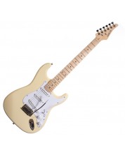 Chitară electrică Arrow - ST 111, Creamy Maple/White -1