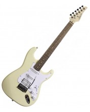 Chitară electrică Arrow - ST 211, Creamy Rosewood/White -1