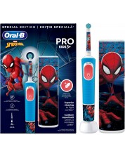 Periuță de dinți electrică Oral-B - Vitality Pro Kids, 1 capăt, Spiderman