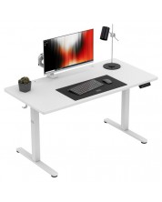 Birou electric Mark Adler – Leader 7.3, 140 x 70 cm, alb