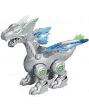 Jucărie electronică Felyx Toys - Robot dinozaur, cu lumini, sunete și aburi, asortiment -1