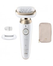 Epilator Braun - Silk·épil 9 Flex 9-011 3D, alb/auriu - imagine 1