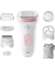 Epilator Braun - SE 7-060, 2 viteze, alb - imagine 1