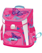 Rucsac scolar ergonomic Lizzy Card Pink Butterfly - Premium -1