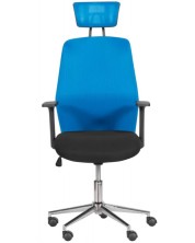 Scaun ergonomic Carmen - 7535-1, albastru/negru -1